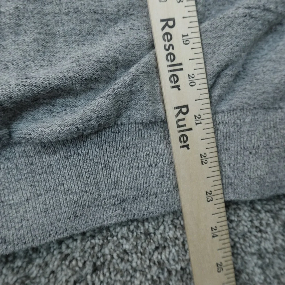 J Crew Sweater Mens M Gray Raglan Long Sleeve Crewneck Pullover Knit Sweatshirt